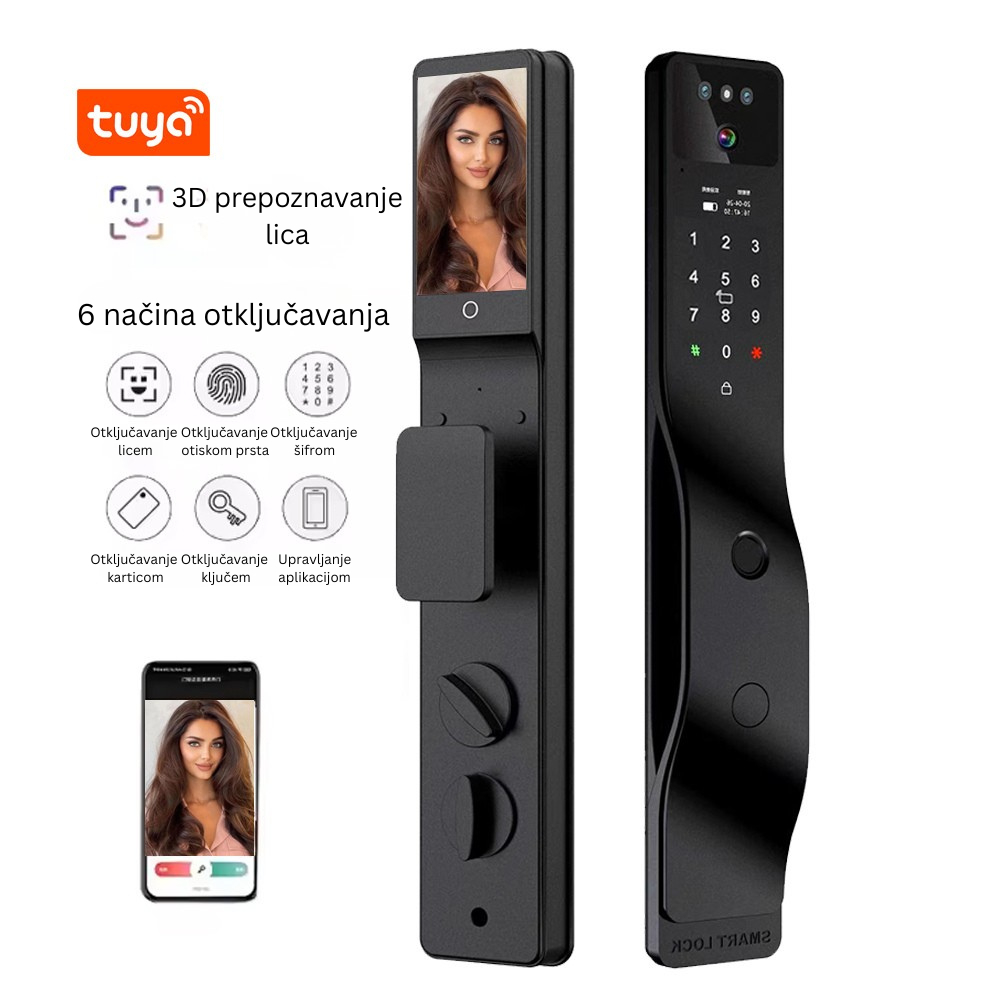 Pametna brava uz prepoznavanje lica R09 - Слика 4